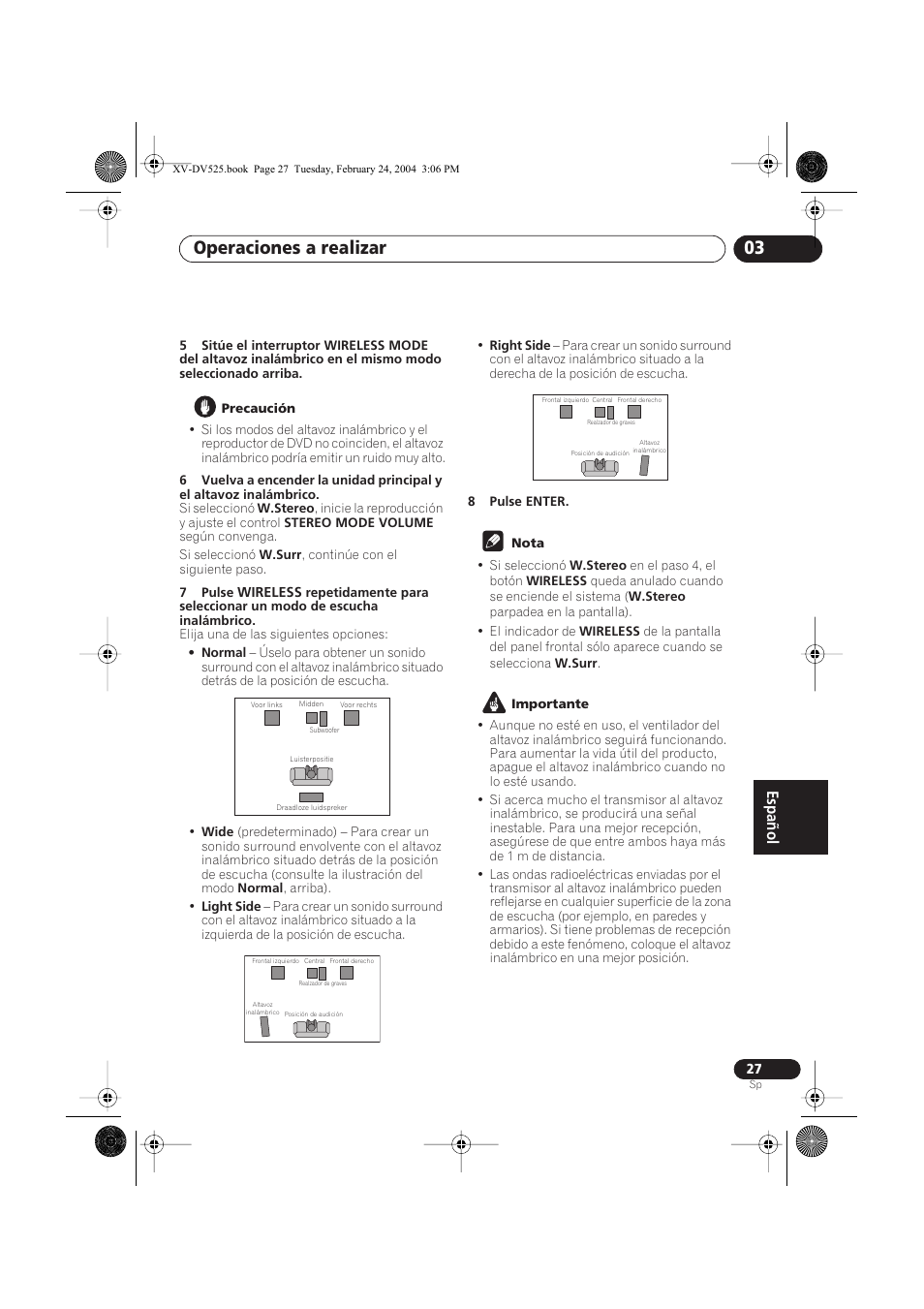 Operaciones a realizar 03 | Pioneer DCS-525 User Manual | Page 27 / 82