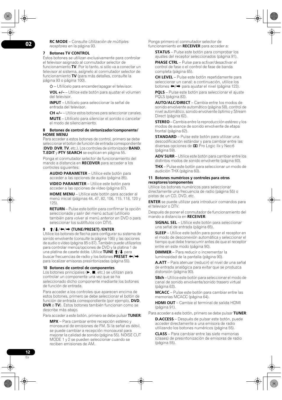 Pioneer SC-LX72 User Manual | Page 12 / 146