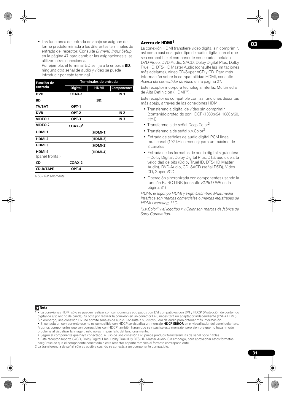 Pioneer SC-LX72 User Manual | Page 31 / 146
