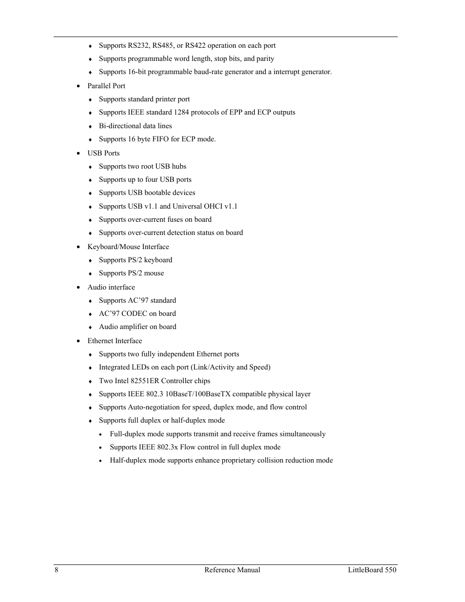 Ampro Corporation Single Board Computer Littleboard 550 User Manual | Page 14 / 100