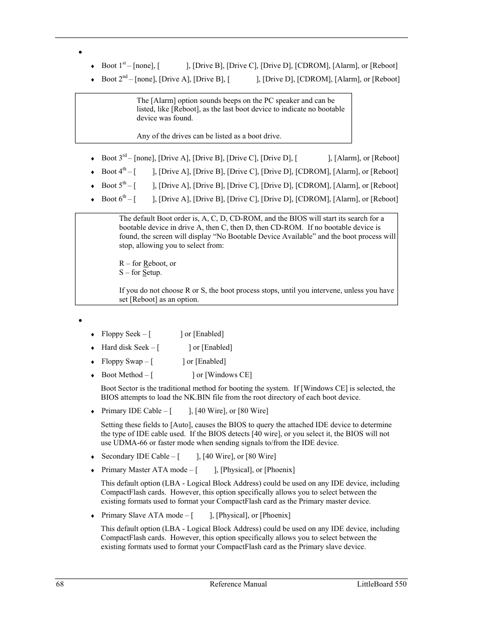 Ampro Corporation Single Board Computer Littleboard 550 User Manual | Page 74 / 100
