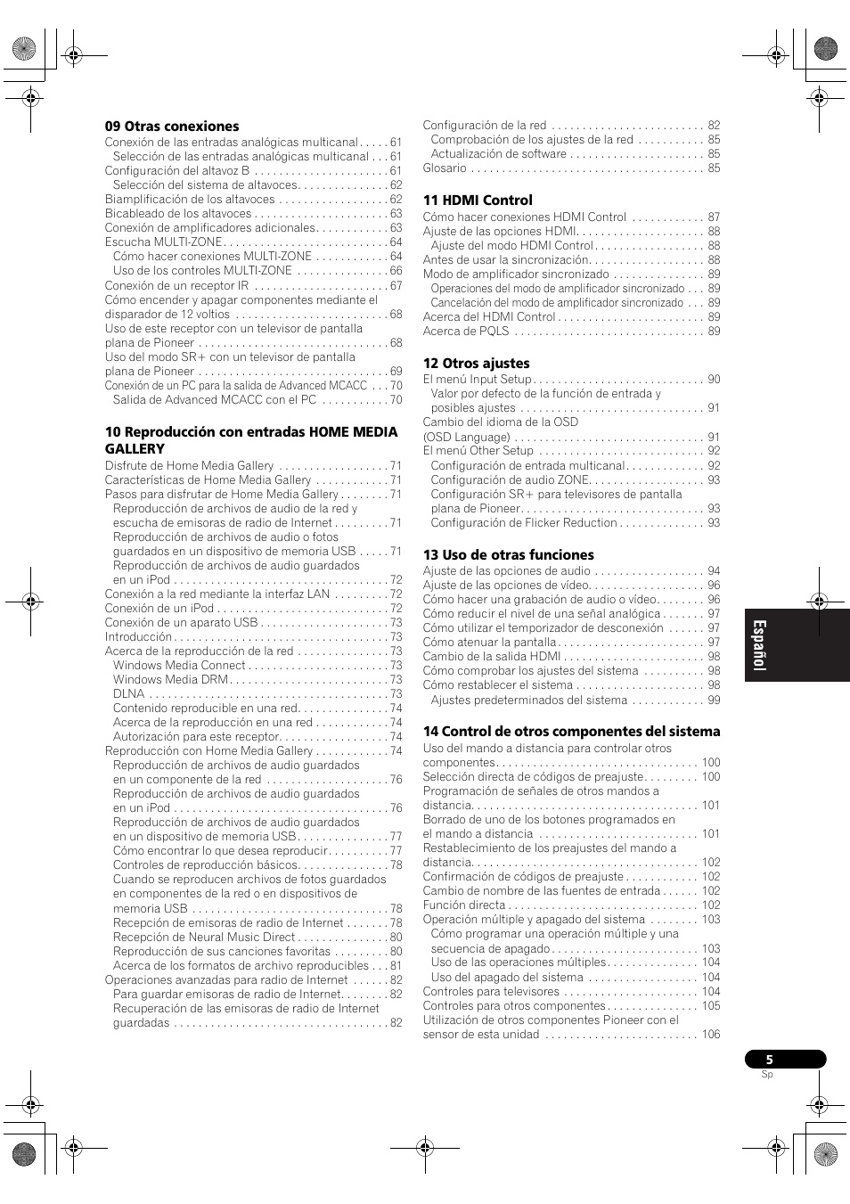 Pioneer SC-LX71 User Manual | Page 5 / 134