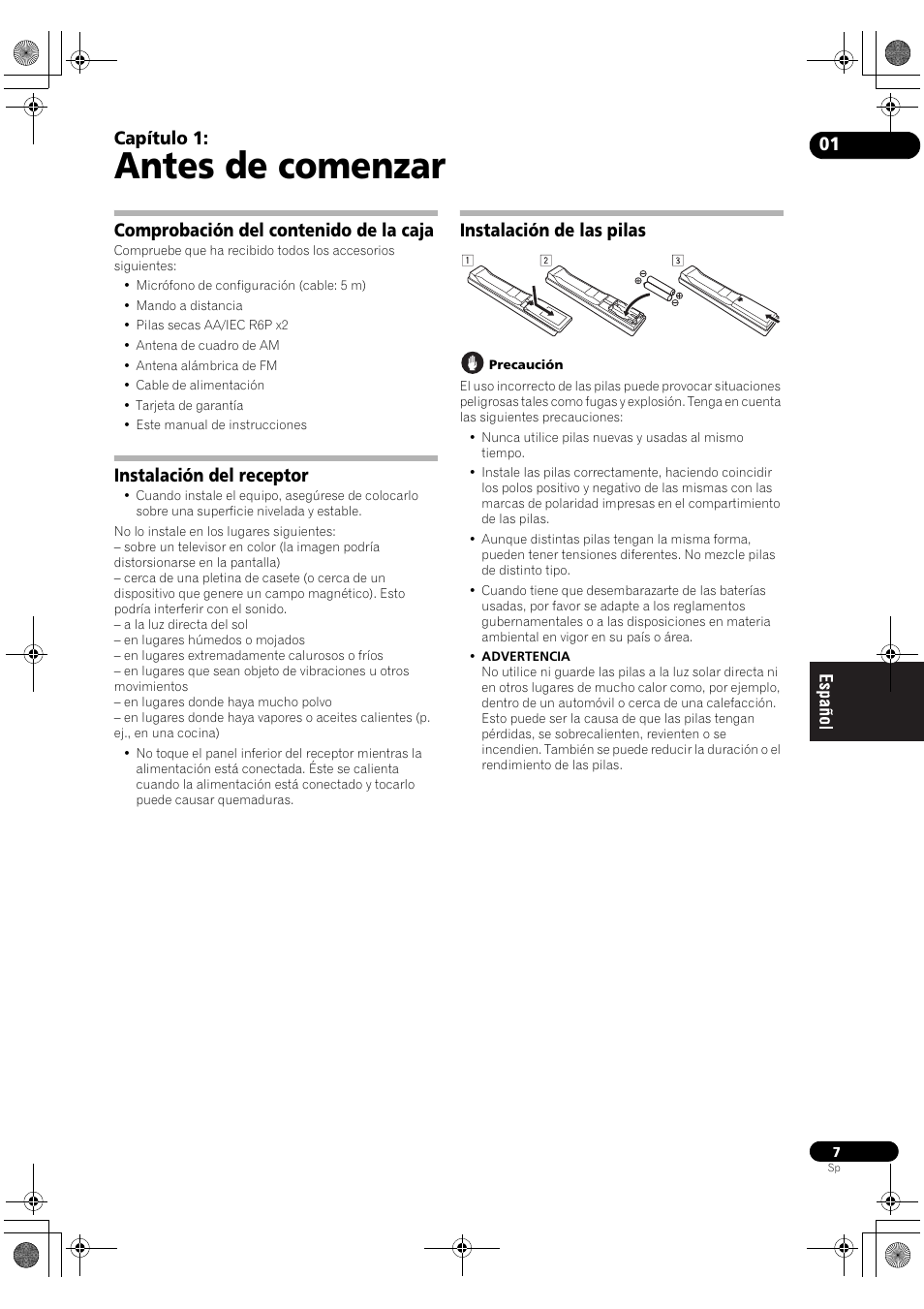 Pioneer SC-LX71 User Manual | Page 7 / 134