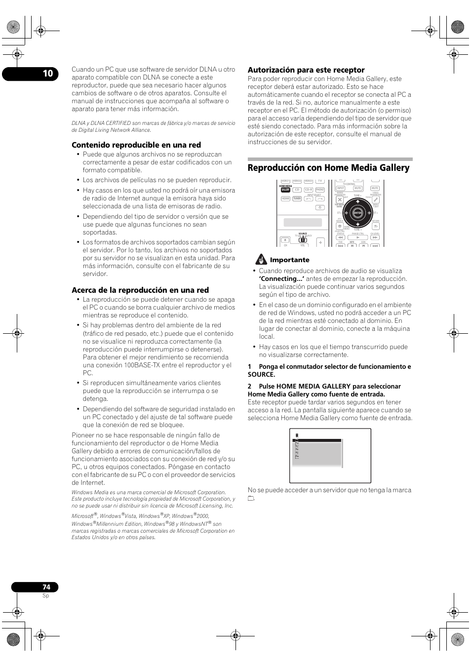 Pioneer SC-LX71 User Manual | Page 74 / 134