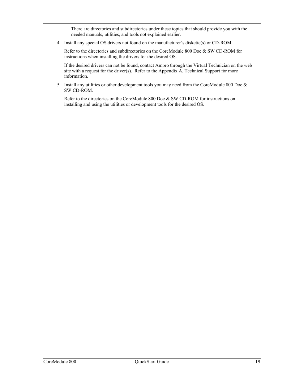 Ampro Corporation COREMODULE PCI-104 User Manual | Page 23 / 42