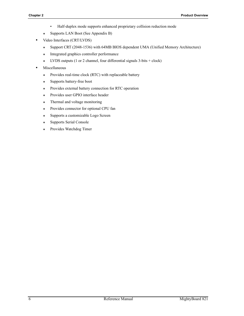 Ampro Corporation AMPRO Single Board Computer MightyBoard 821 User Manual | Page 10 / 38
