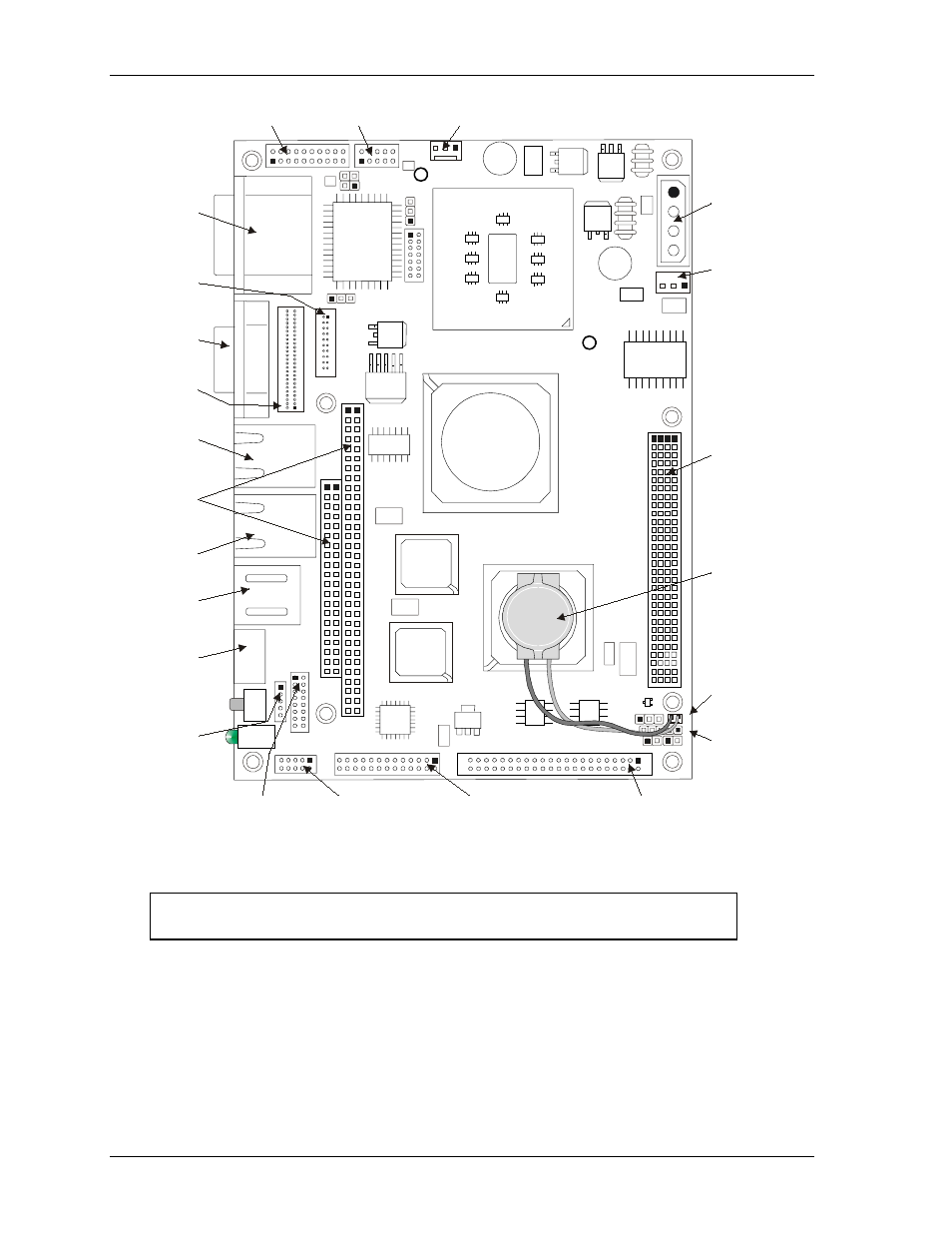 Figure 2-4. connector locations (top view) | Ampro Corporation Single Board Computer 700 User Manual | Page 18 / 90
