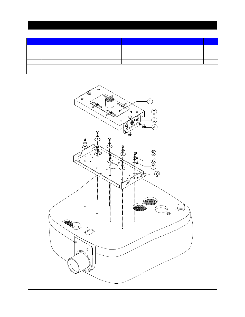 Ceiling mount information | Ampro Corporation DLP 5200 User Manual | Page 40 / 58