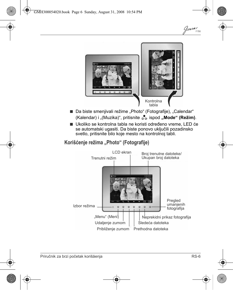 Korišćenje režima „photo“ (fotografije) | Toshiba JOURNE F700 User Manual | Page 89 / 138