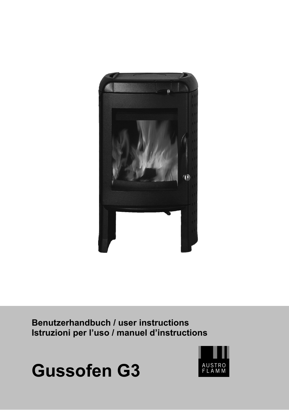 Austro Flamm Gussofen G3 User Manual | 16 pages