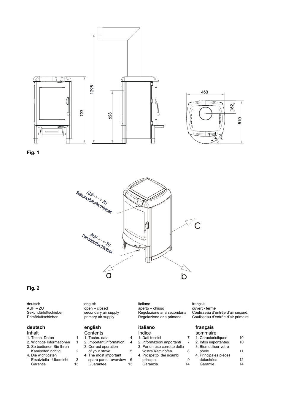 Austro Flamm Gussofen G3 User Manual | Page 2 / 16