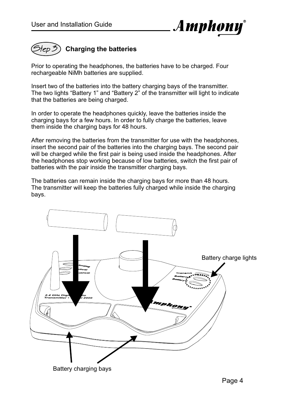 Step 3 | Amphony 2000 User Manual | Page 5 / 12