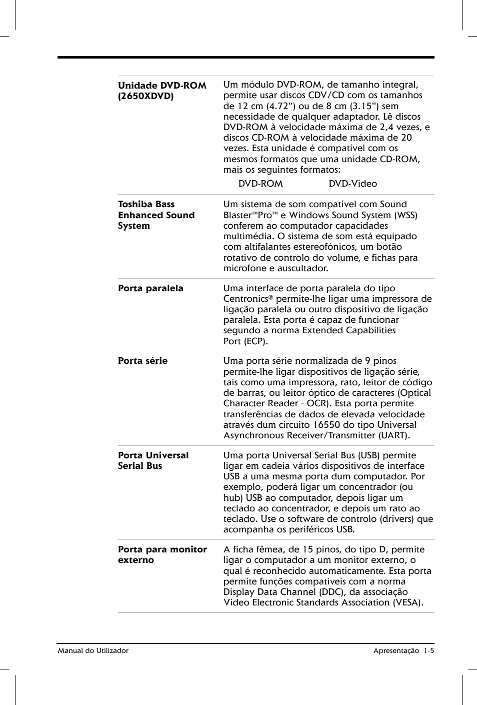 Toshiba Satellite 2610 User Manual | Page 24 / 221