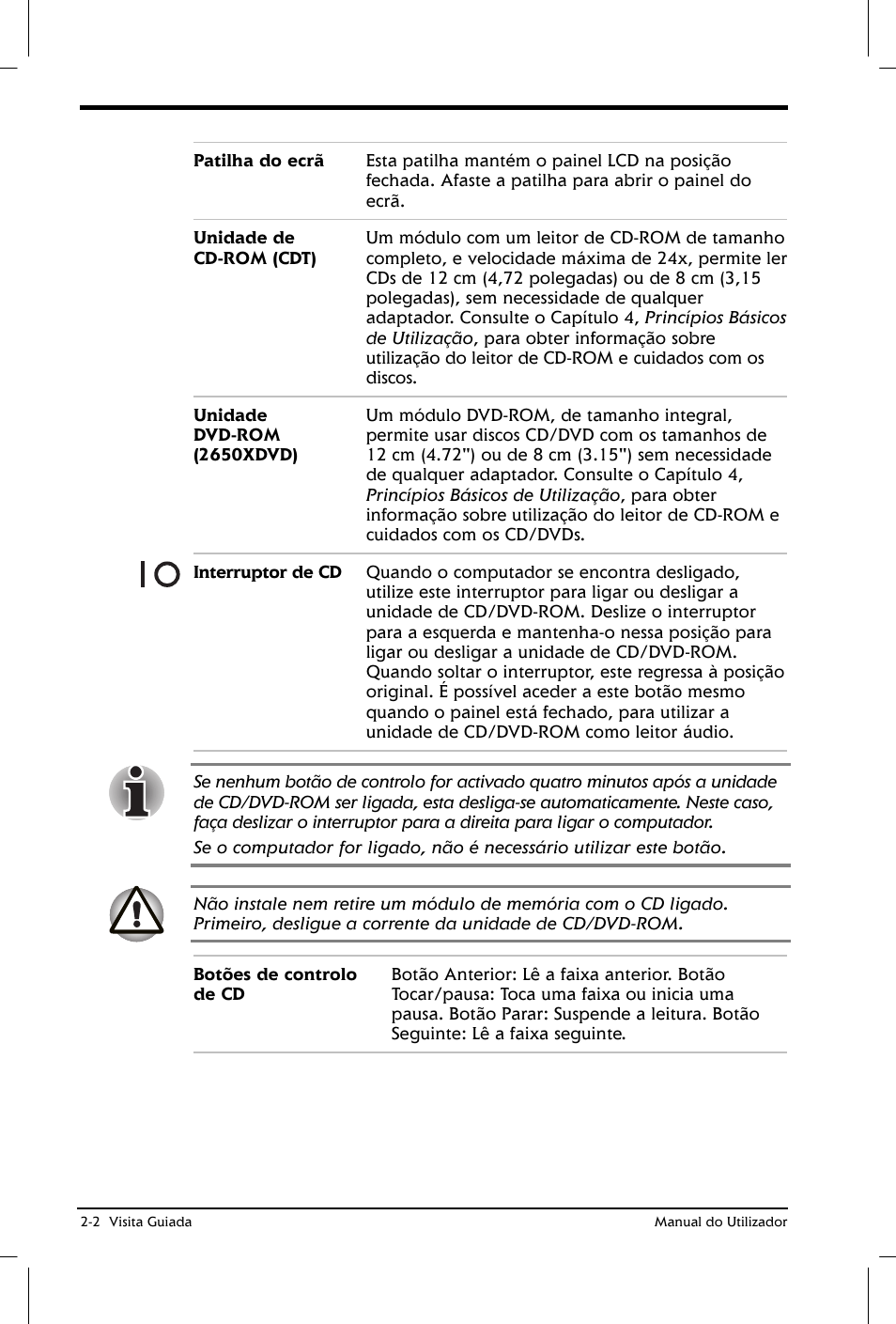 Toshiba Satellite 2610 User Manual | Page 31 / 221