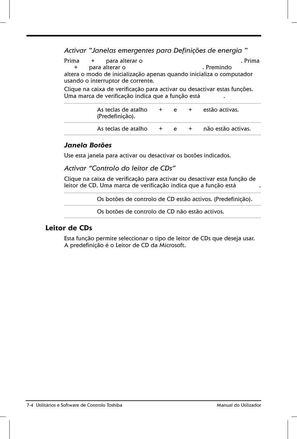 Leitor de cds | Toshiba Satellite 2610 User Manual | Page 95 / 221