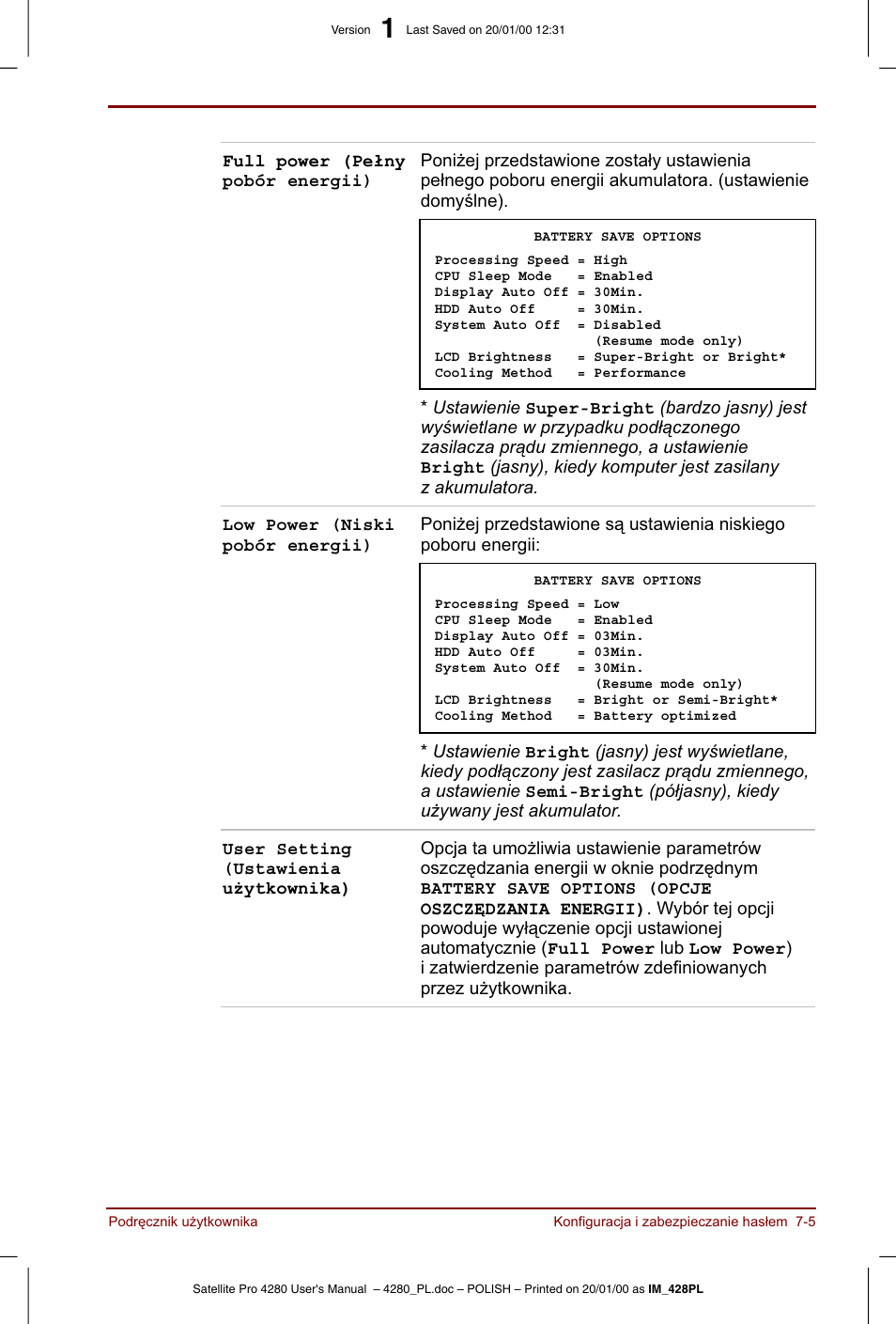 Toshiba Satellite Pro 4280 User Manual | Page 101 / 248