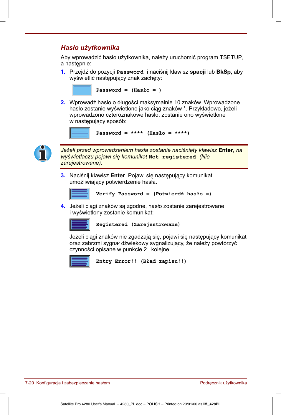 Toshiba Satellite Pro 4280 User Manual | Page 116 / 248
