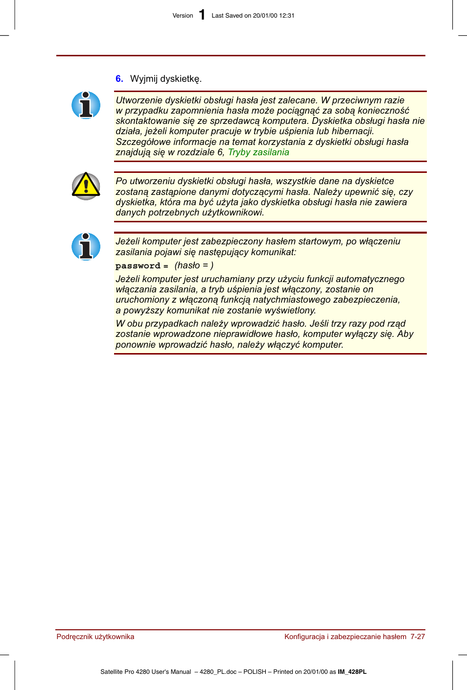 Toshiba Satellite Pro 4280 User Manual | Page 123 / 248