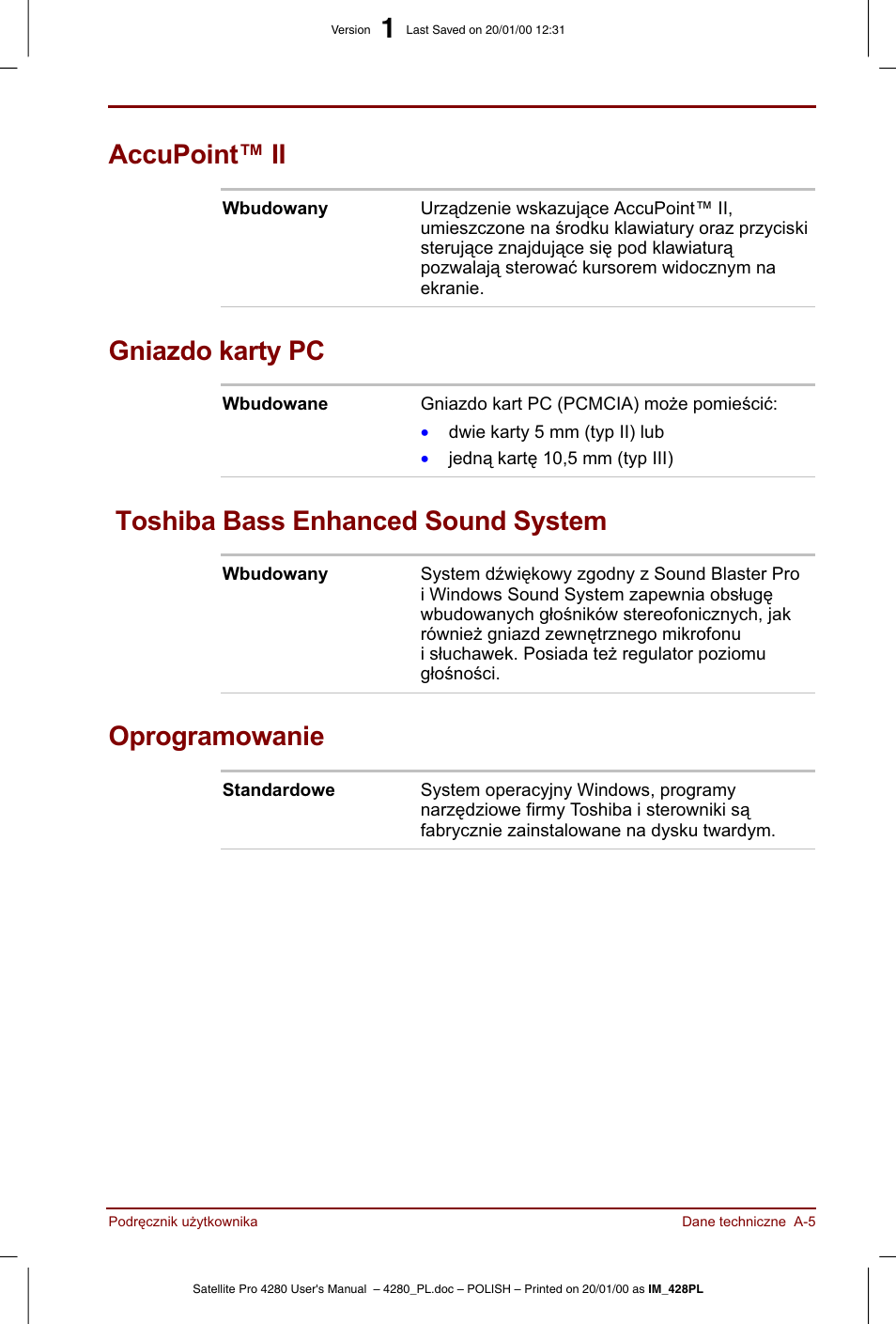 Toshiba Satellite Pro 4280 User Manual | Page 193 / 248