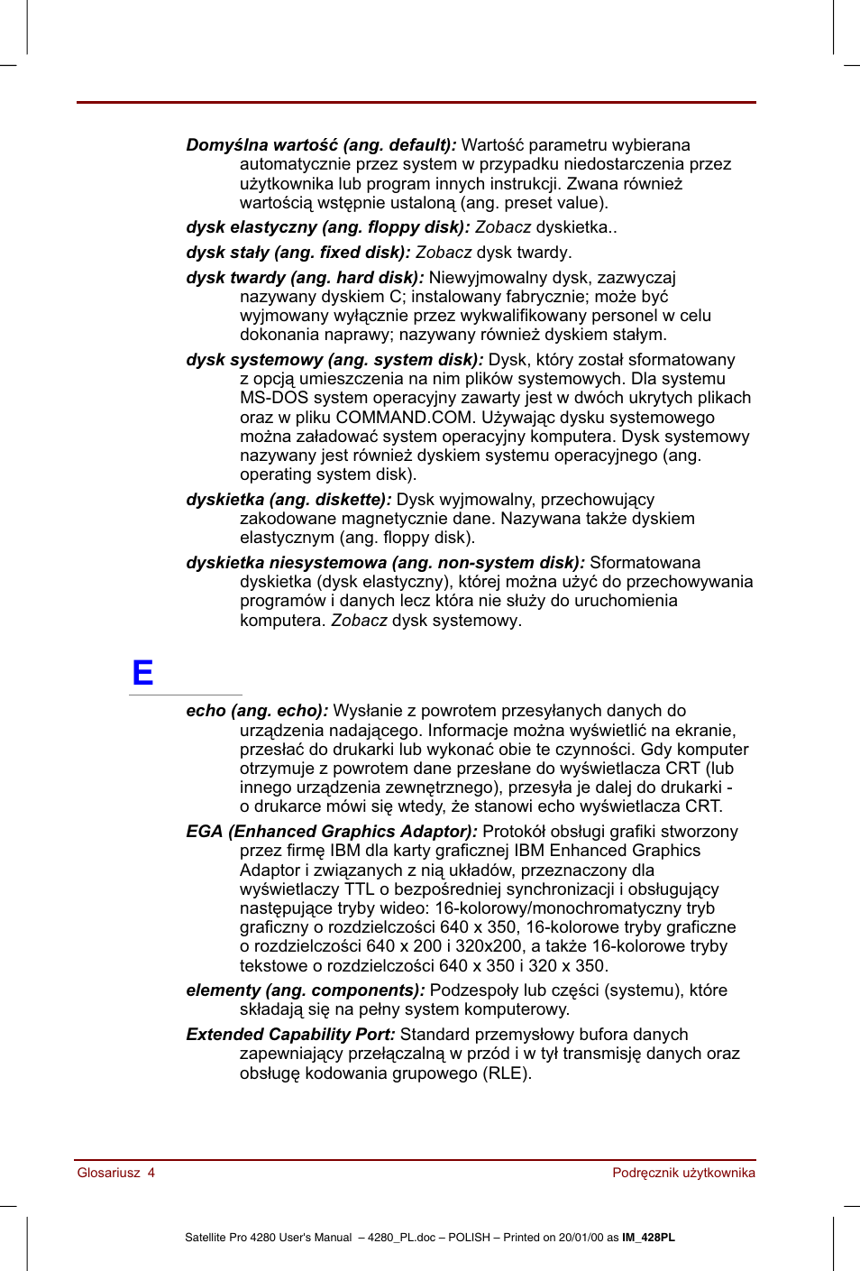 Toshiba Satellite Pro 4280 User Manual | Page 228 / 248