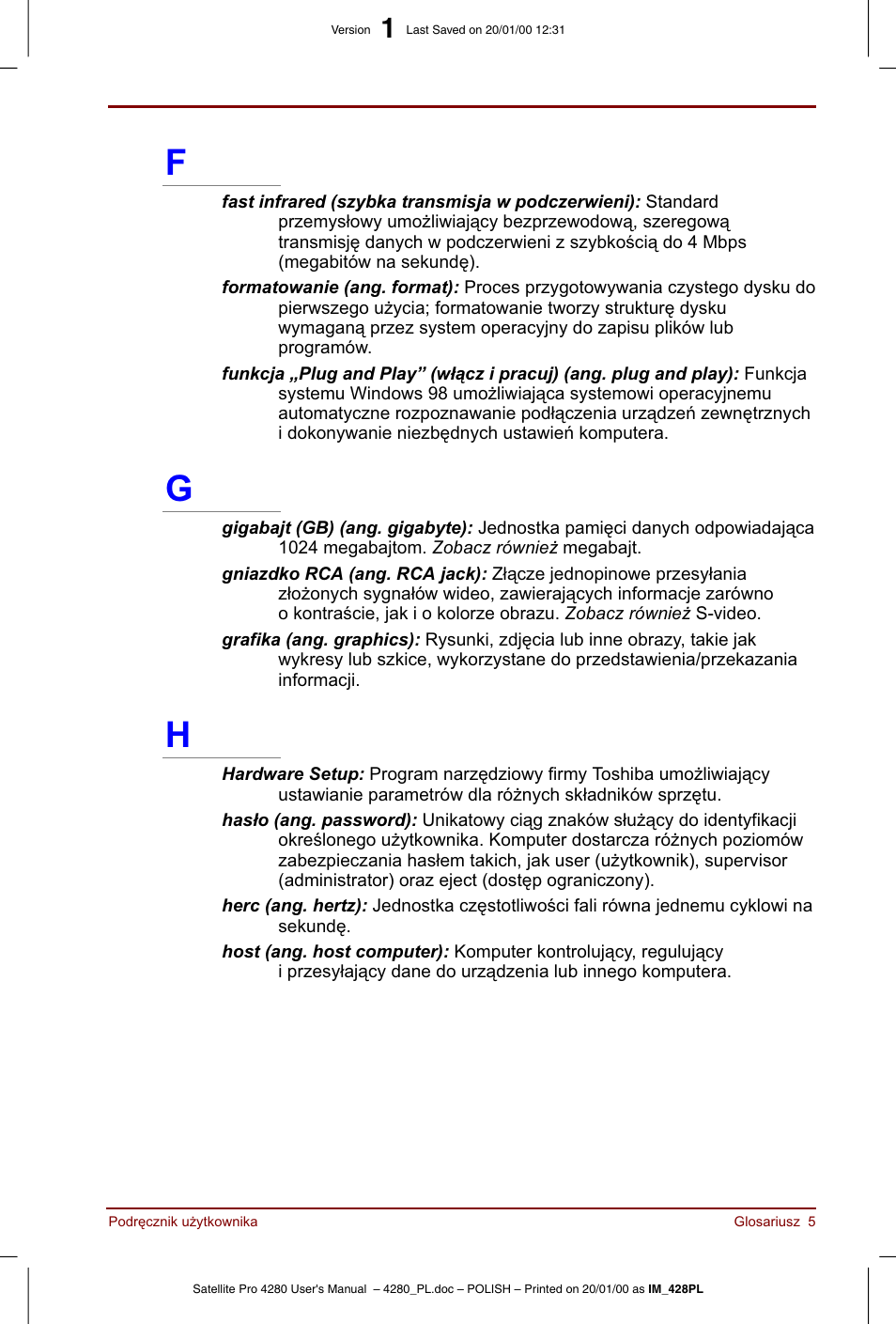 Toshiba Satellite Pro 4280 User Manual | Page 229 / 248