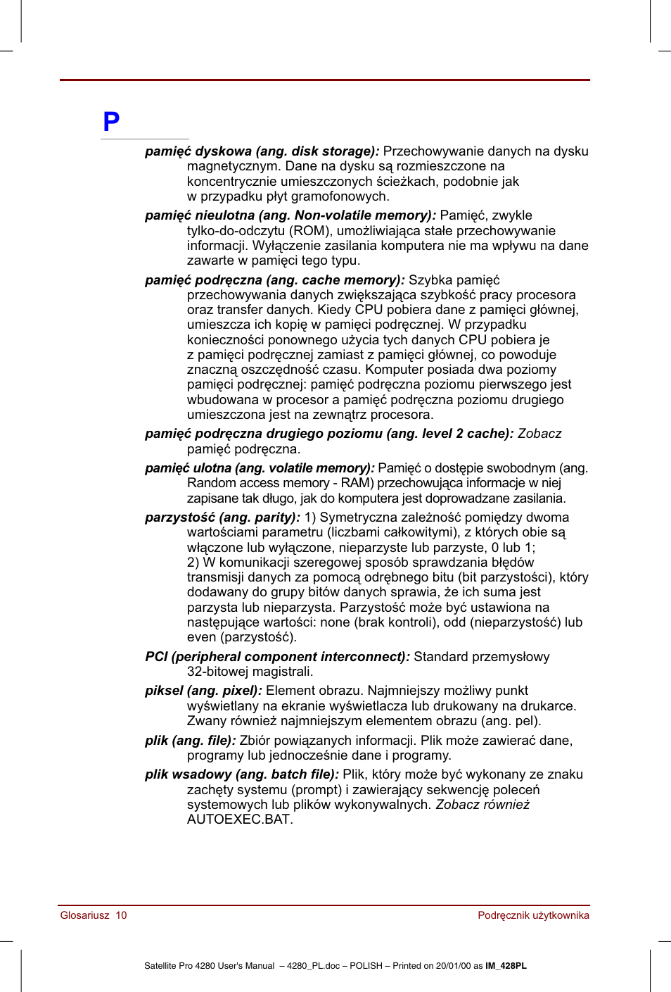 Toshiba Satellite Pro 4280 User Manual | Page 234 / 248