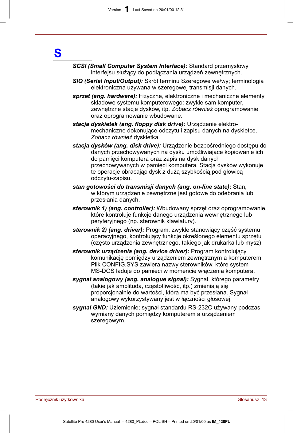 Toshiba Satellite Pro 4280 User Manual | Page 237 / 248