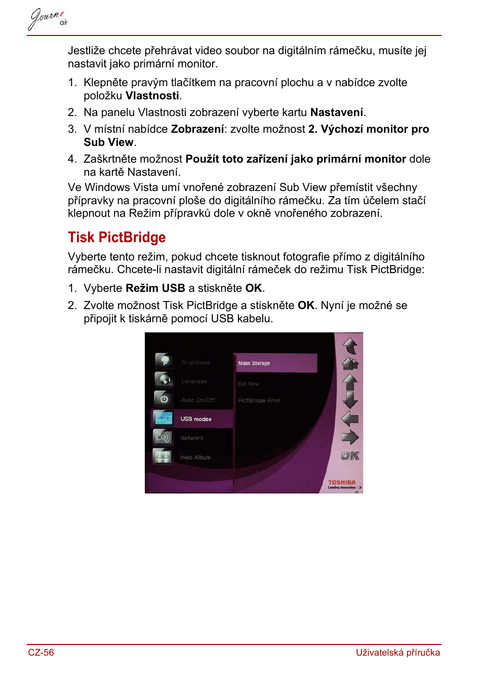 Tisk pictbridge | Toshiba JournE Air800-801 User Manual | Page 118 / 829