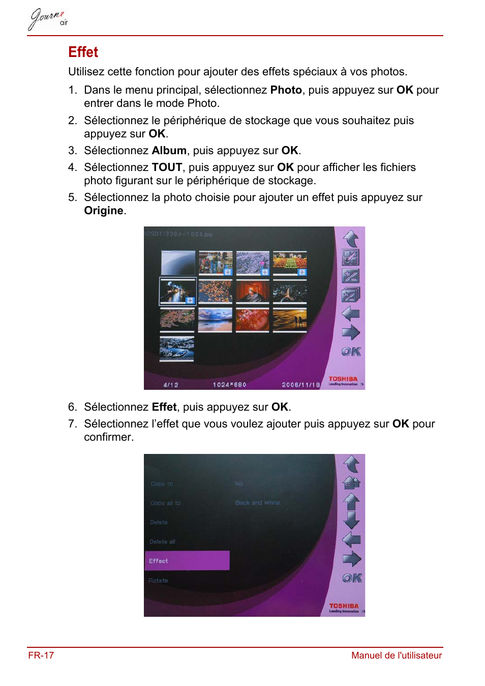 Effet | Toshiba JournE Air800-801 User Manual | Page 142 / 829