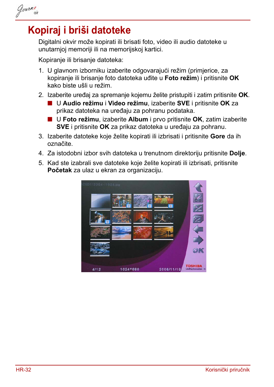 Kopiraj i briši datoteke | Toshiba JournE Air800-801 User Manual | Page 286 / 829