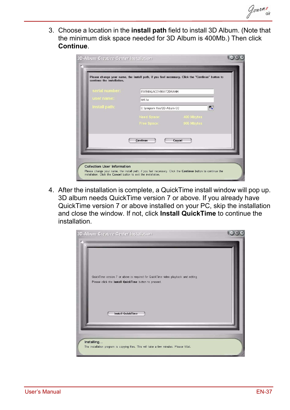 Toshiba JournE Air800-801 User Manual | Page 37 / 829