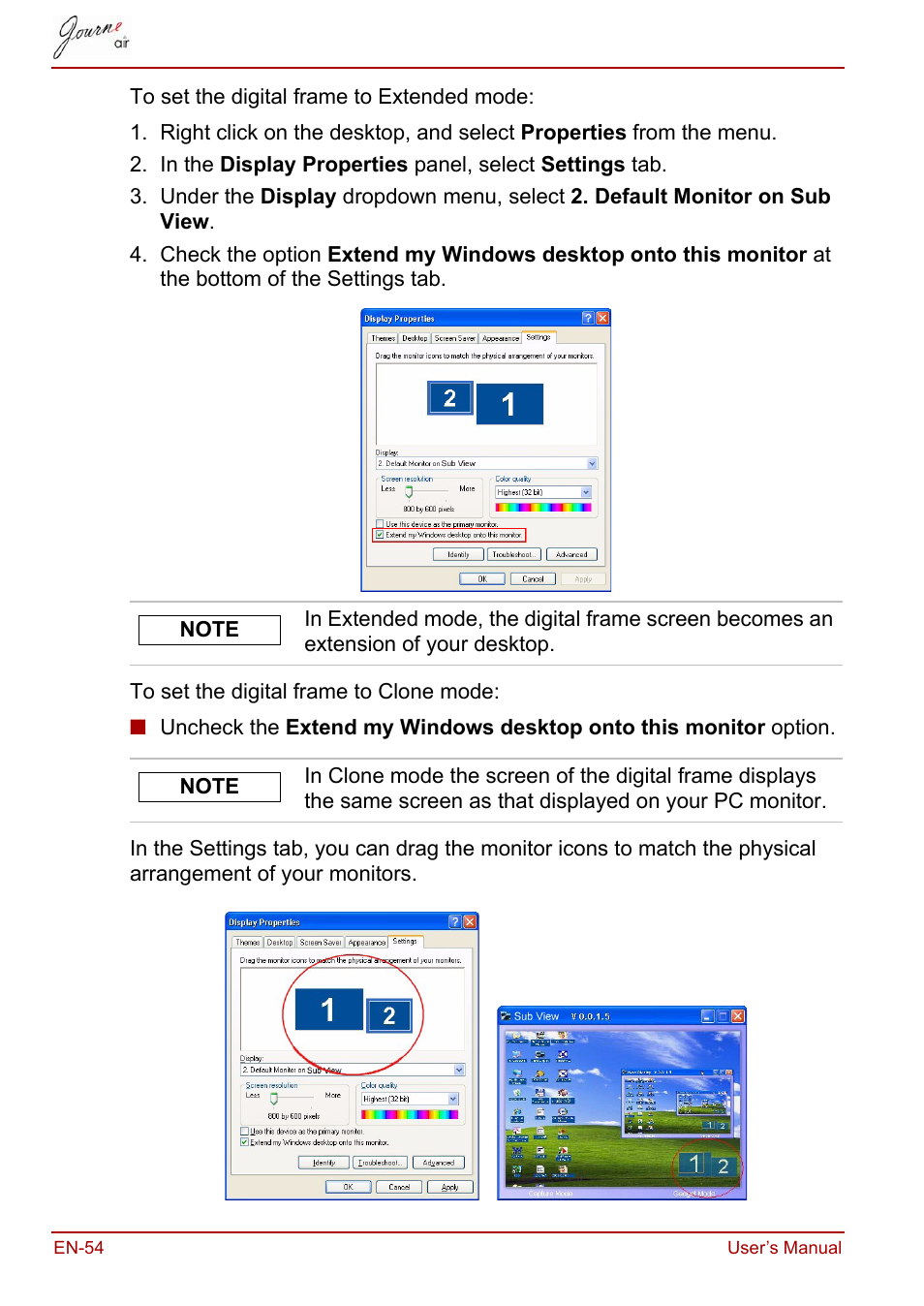 Toshiba JournE Air800-801 User Manual | Page 54 / 829