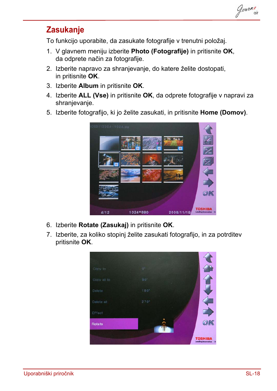 Zasukanje | Toshiba JournE Air800-801 User Manual | Page 661 / 829