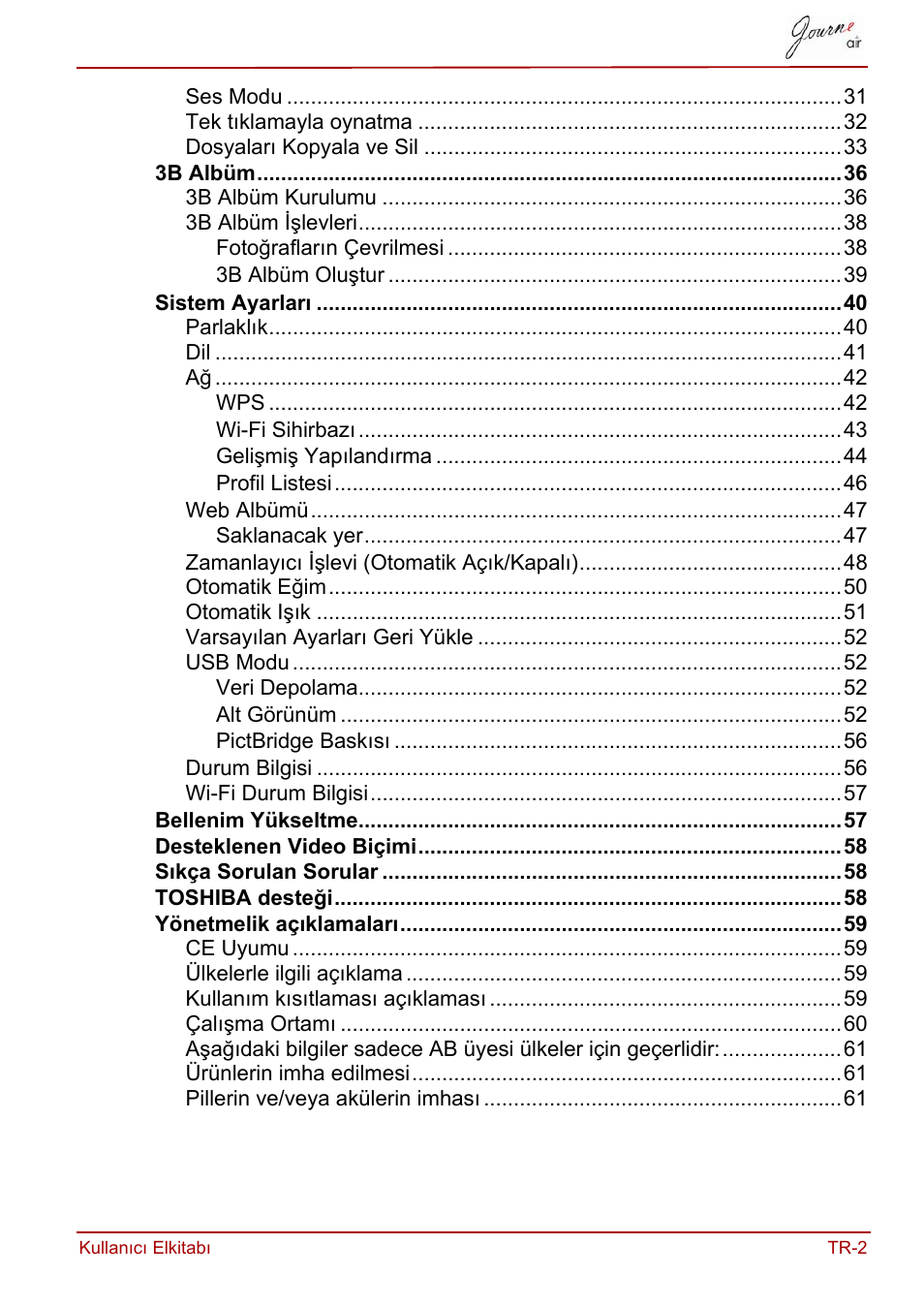 Toshiba JournE Air800-801 User Manual | Page 707 / 829