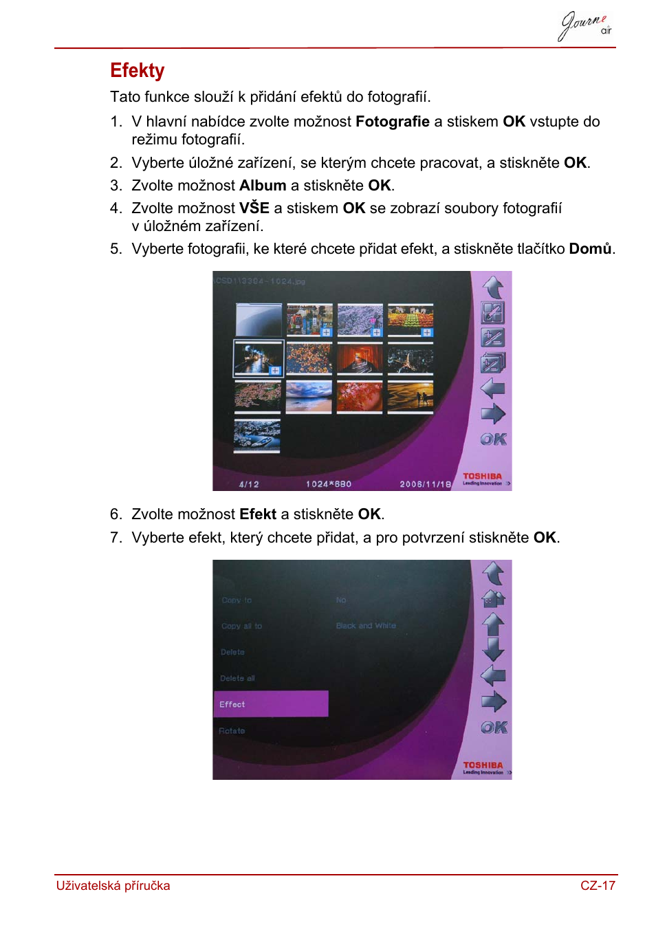 Efekty | Toshiba JournE Air800-801 User Manual | Page 79 / 829