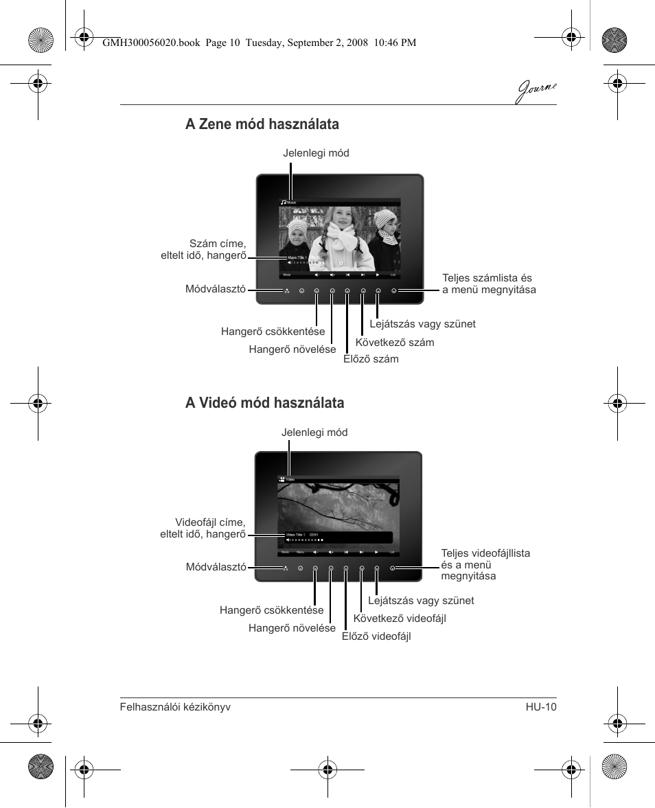 A zene mód használata a videó mód használata | Toshiba JournE F800-F801 User Manual | Page 107 / 244