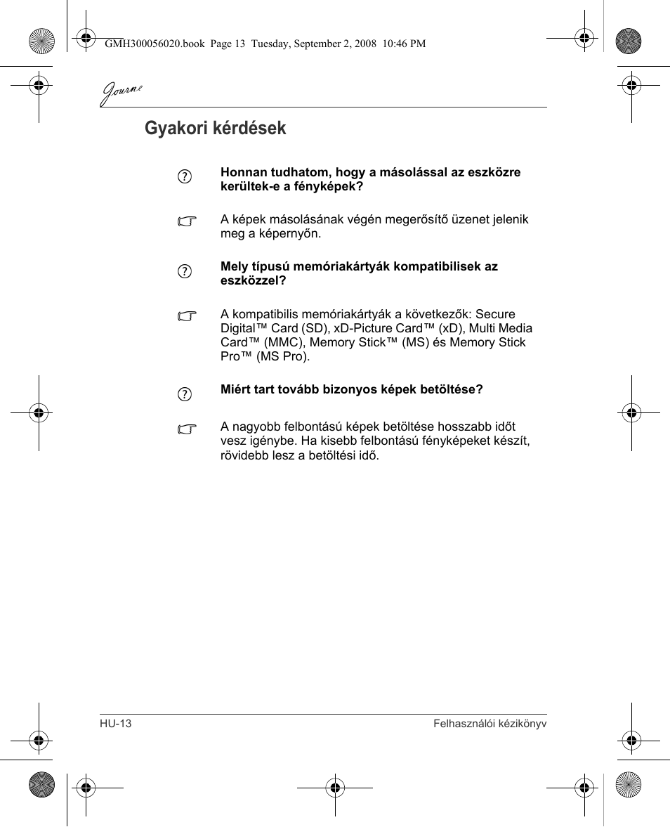 Gyakori kérdések | Toshiba JournE F800-F801 User Manual | Page 110 / 244