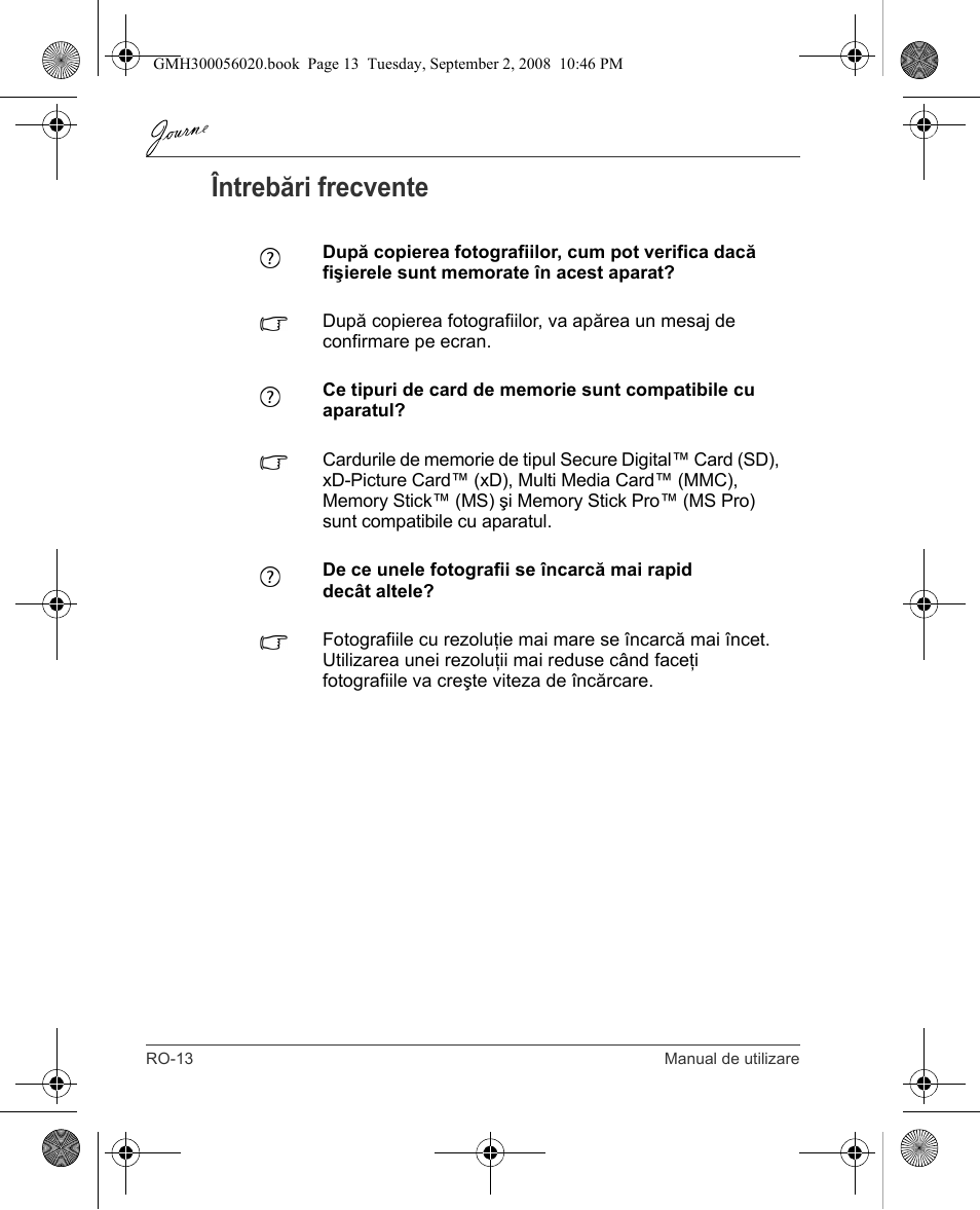 Întrebări frecvente | Toshiba JournE F800-F801 User Manual | Page 142 / 244