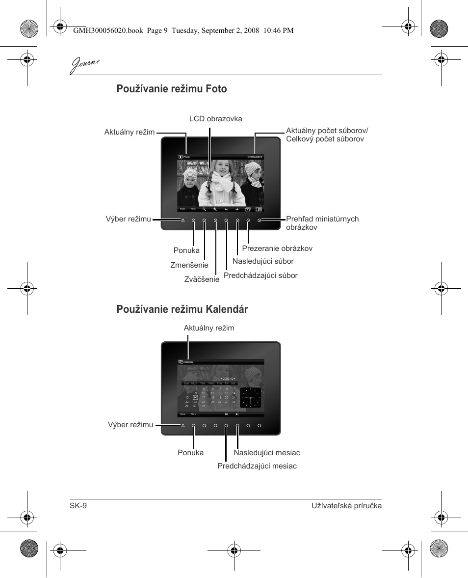 Používanie režimu foto používanie režimu kalendár | Toshiba JournE F800-F801 User Manual | Page 186 / 244