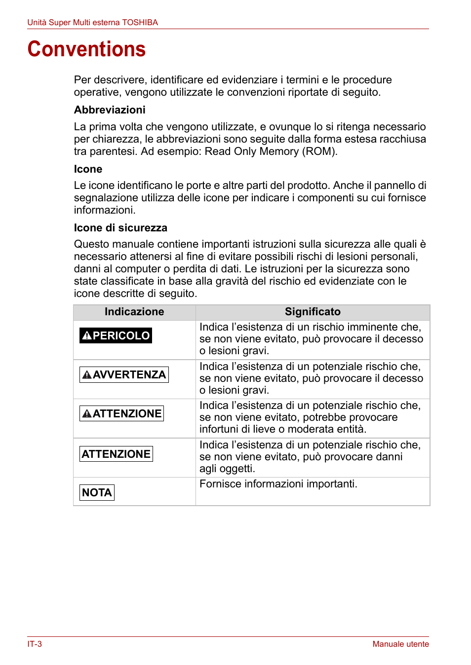 Conventions | Toshiba External SuperMulti Drive User Manual | Page 246 / 533