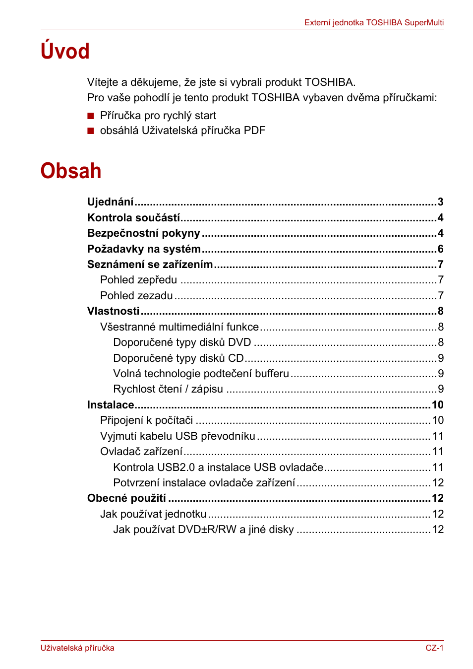 Toshiba External SuperMulti Drive User Manual | Page 25 / 533