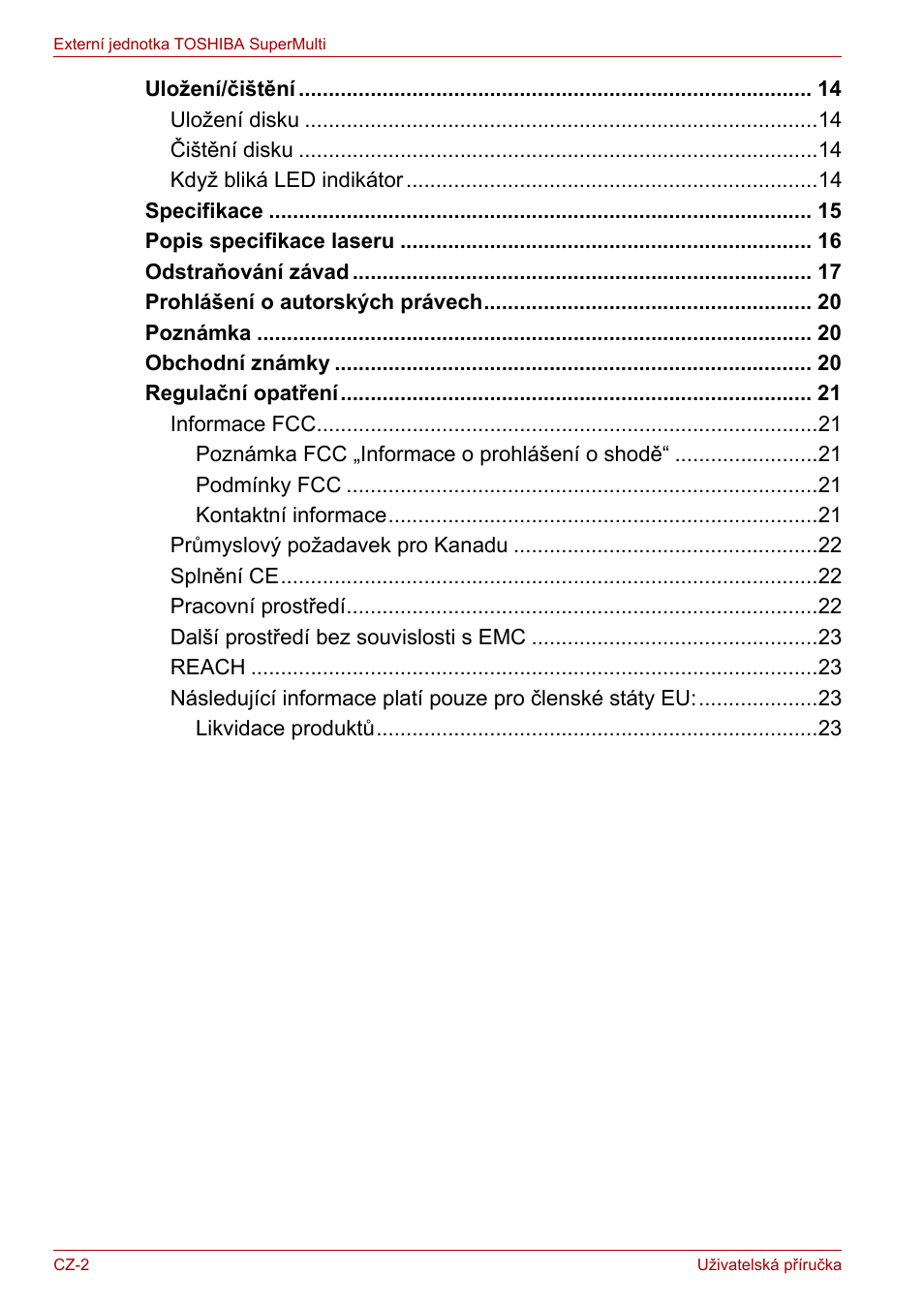 Toshiba External SuperMulti Drive User Manual | Page 26 / 533