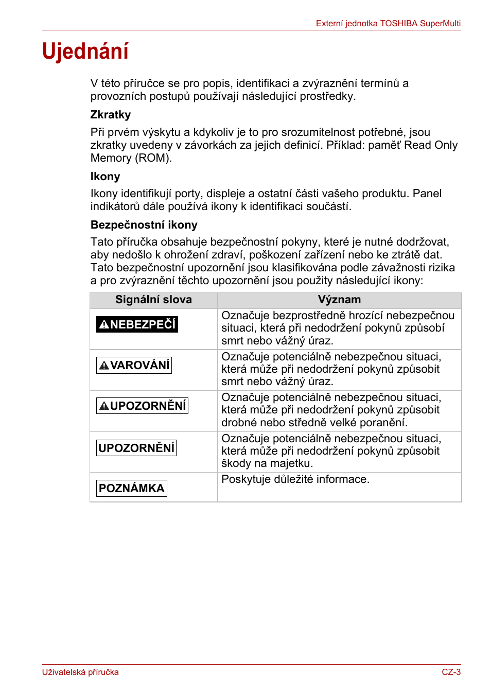 Ujednání | Toshiba External SuperMulti Drive User Manual | Page 27 / 533