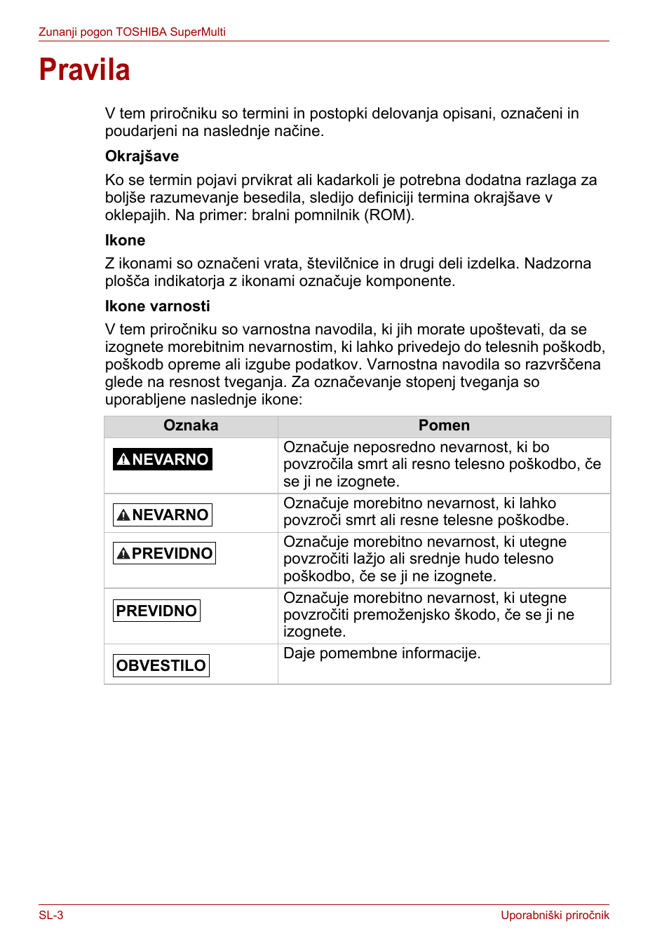 Pravila | Toshiba External SuperMulti Drive User Manual | Page 466 / 533