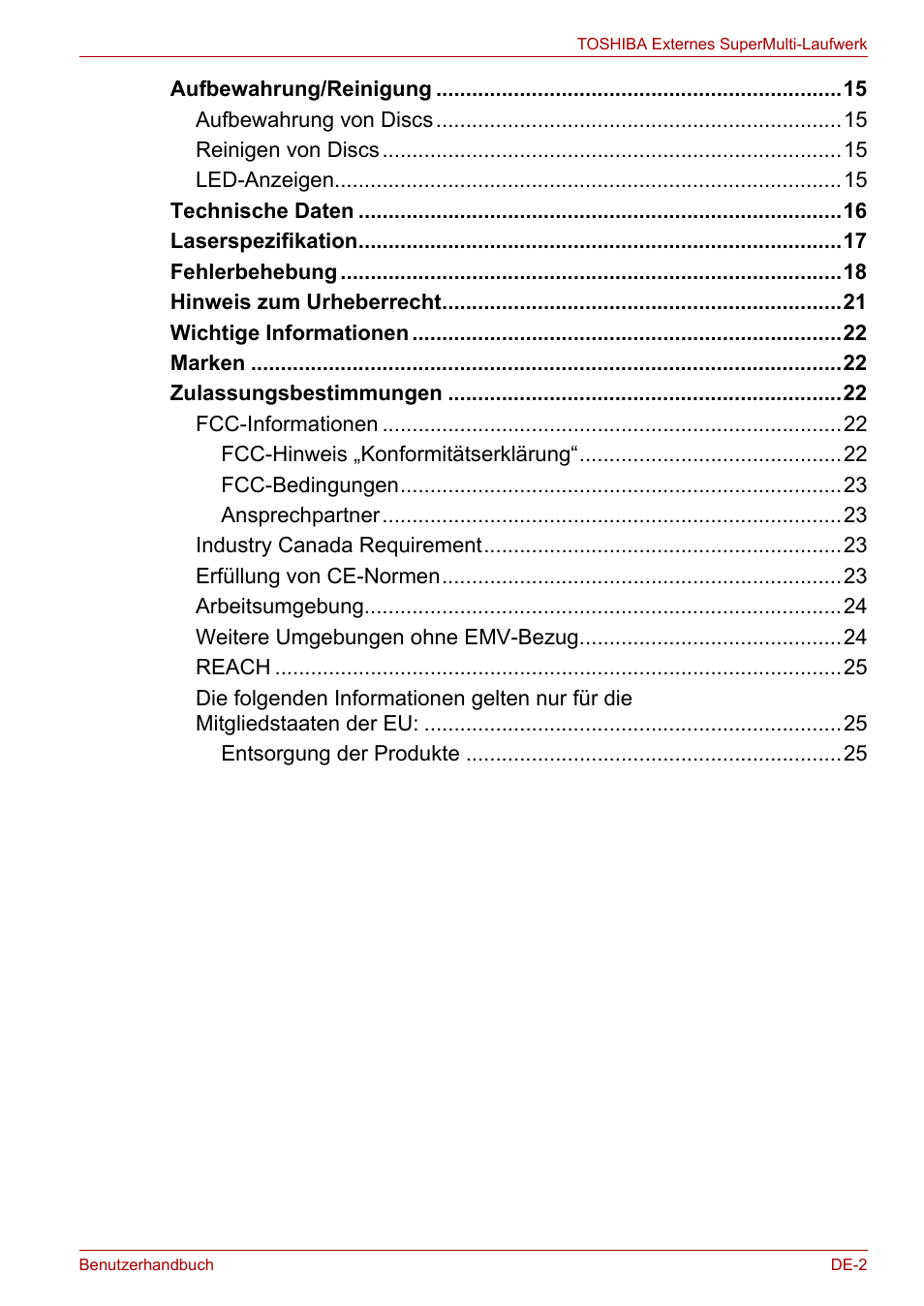 Toshiba External SuperMulti Drive User Manual | Page 49 / 533