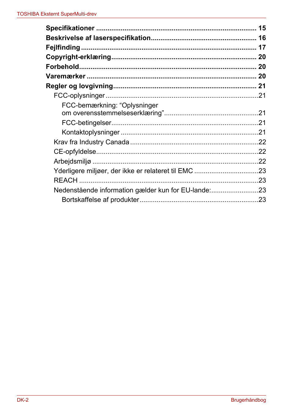 Toshiba External SuperMulti Drive User Manual | Page 74 / 533