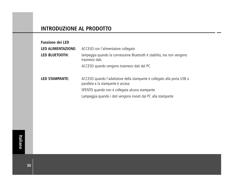 Introduzione al prodotto | Anycom PM-400 User Manual | Page 30 / 36