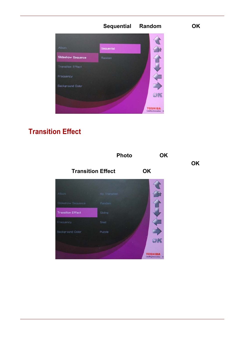 Transition effect | Toshiba Gigaframe L80-81 User Manual | Page 11 / 870