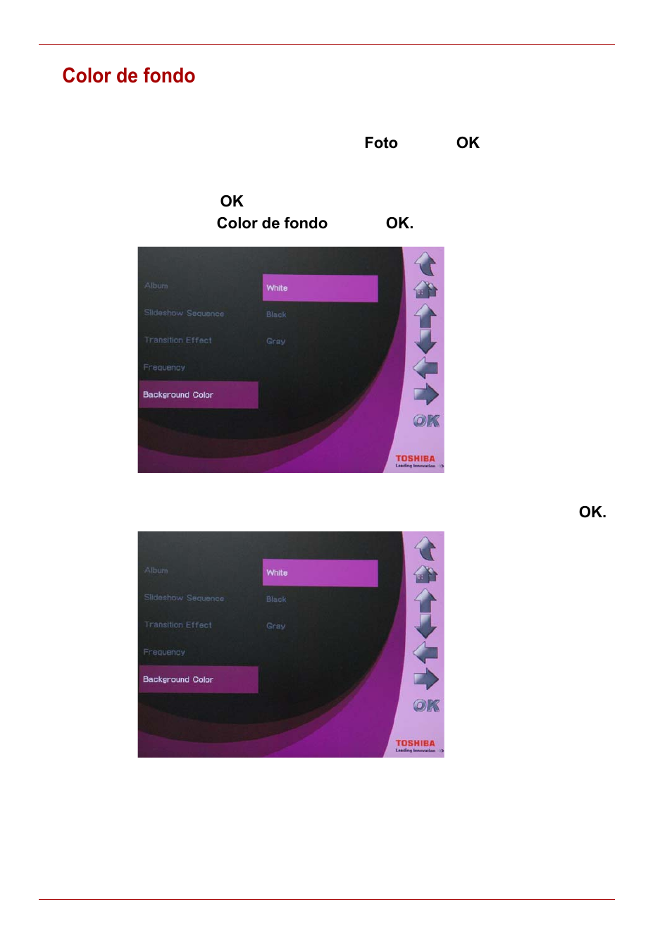 Color de fondo | Toshiba Gigaframe L80-81 User Manual | Page 158 / 870