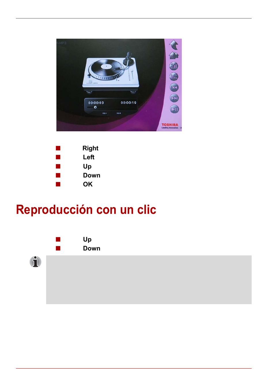 Reproducción con un clic | Toshiba Gigaframe L80-81 User Manual | Page 170 / 870